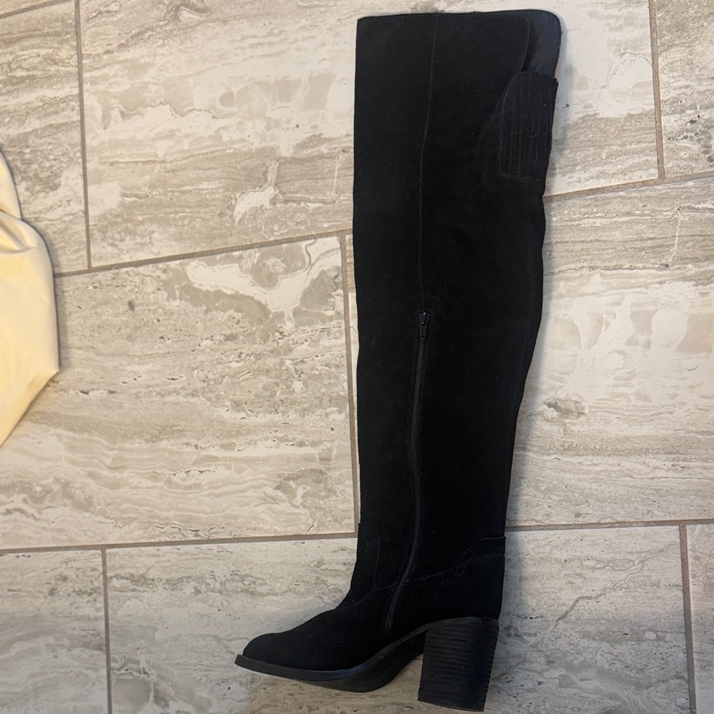 Jeffrey Campbell Black Over the Knee Boots - Picture 2 of 5